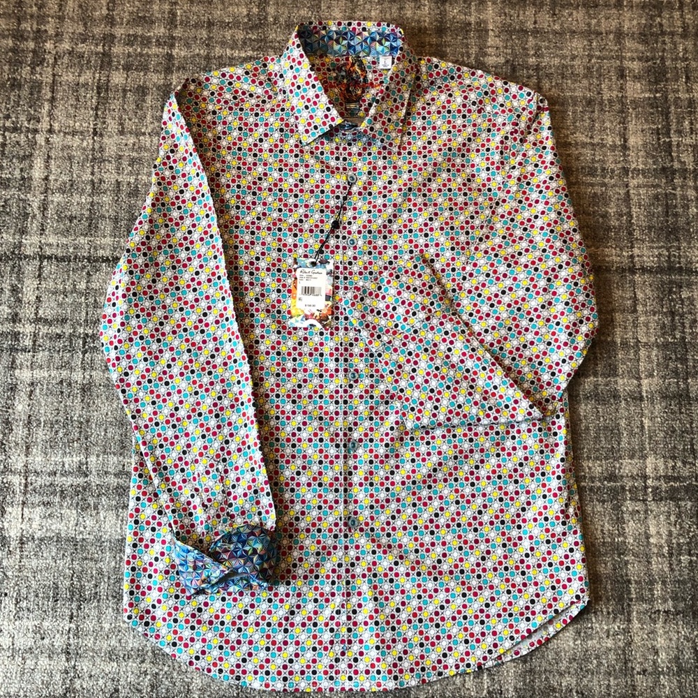 NWT! Robert Graham Button Up Dress Shirt